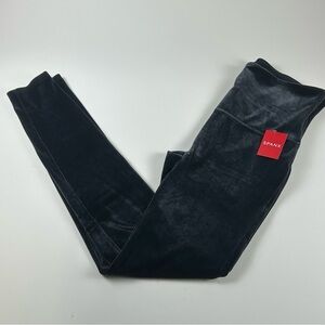 Spanx WMNS SZ XL Velvet High Waist Leggings True Navy Blue NWT Pull On Ankle